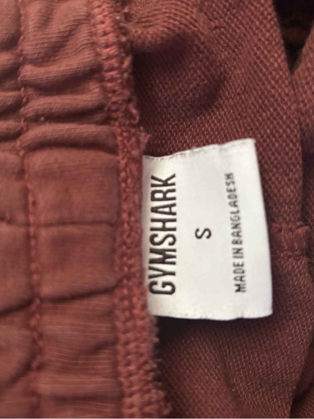 Gymshark Essential Oversized Joggers Cherry Brown S - Picture 5 of 7
